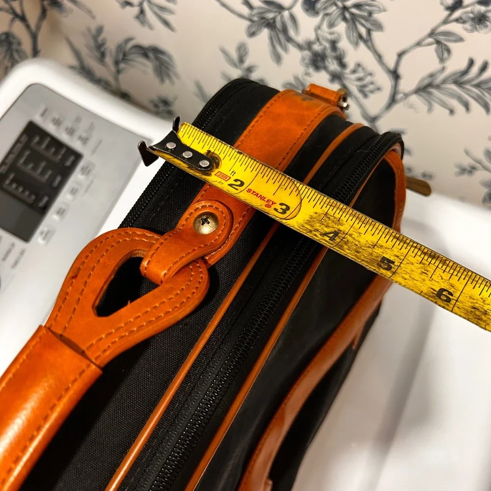 Hartmann Briefcase Leather Trim Messenger Laptop Bag‎ Shoulder Strap Heritage